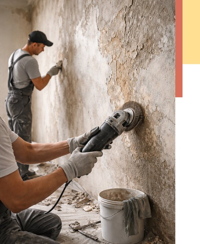 Снятие и удаление краски со стен в Дедовске от 2309 руб. — ОТДЕЛОЧНИК-Ддв