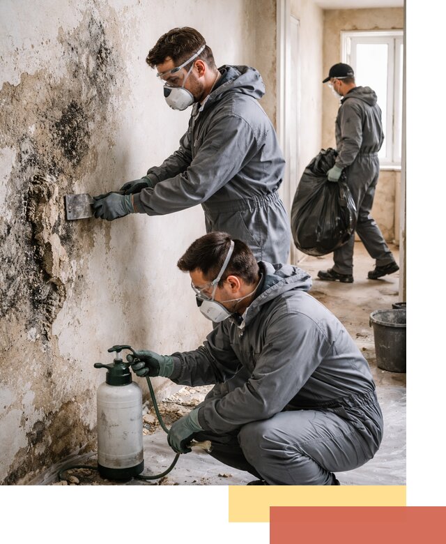 Удаление плесени со стен профессионально в Дедовске