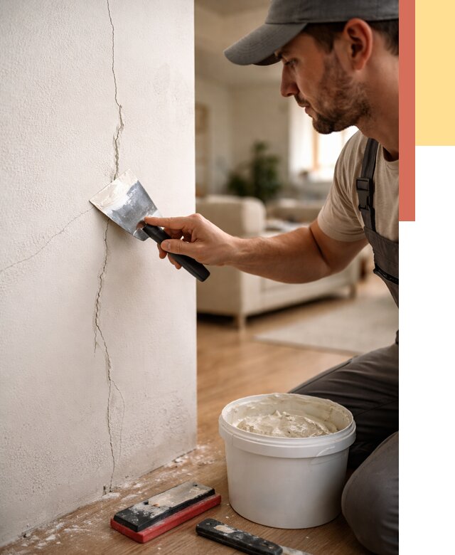 Заделка трещин и сколов в Дедовске от 2694 руб. — быстро и недорого | ОТДЕЛОЧНИК-Ддв