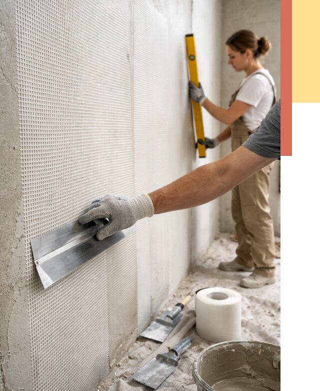 Армирование стен стеклосеткой в Дедовске от 3518 руб. под ключ | ОТДЕЛОЧНИК-Ддв