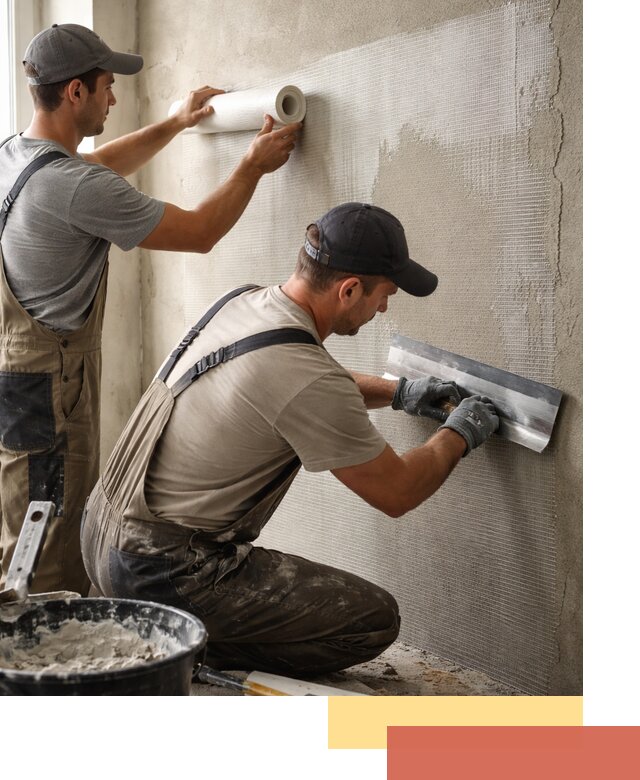 Армирование стен стеклосеткой в Дедовске для прочной отделки