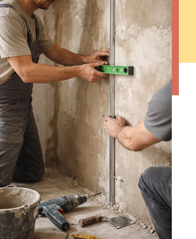 Установка штукатурных маяков в Дедовске от 7697 руб. — быстро и недорого | ОТДЕЛОЧНИК-Ддв