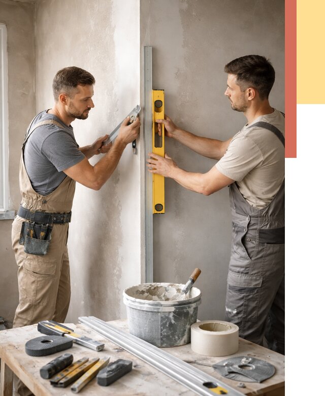 Выведение углов стен в Дедовске от 2034 руб. быстро и недорого | ОТДЕЛОЧНИК-Ддв