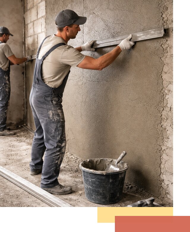 Штукатурка стен цементно-песчаная в Дедовске профессионально