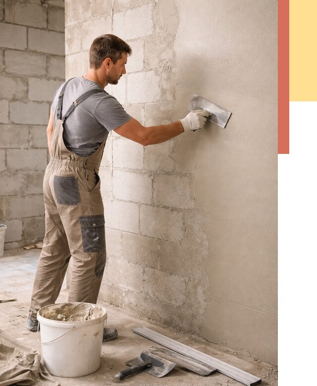 Штукатурка стен из газобетона в Дедовске от 2309 руб./м2 — быстро и недорого | ОТДЕЛОЧНИК-Ддв