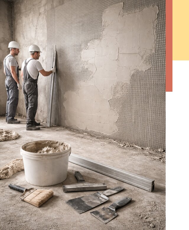 Штукатурка стен по сетке в Дедовске от 6047 руб./м2 — быстро и недорого | ОТДЕЛОЧНИК-Ддв