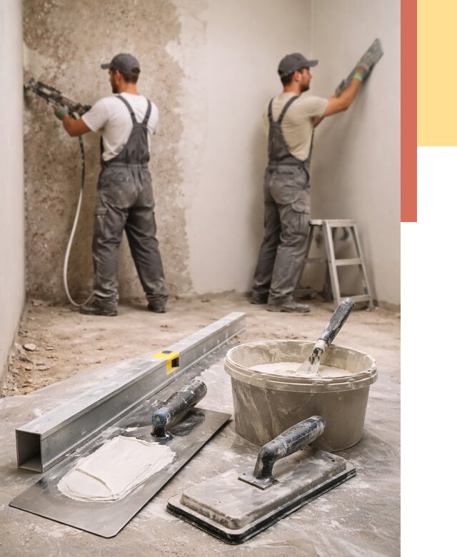 Штукатурка стен под обои в Дедовске от 4948 руб./м2 — выравнивание под обои | ОТДЕЛОЧНИК-Ддв