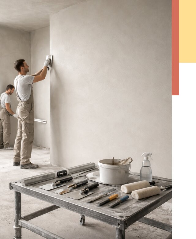 Штукатурка стен под покраску в Дедовске от 4948 руб./м² — качественно и недорого | ОТДЕЛОЧНИК-Ддв