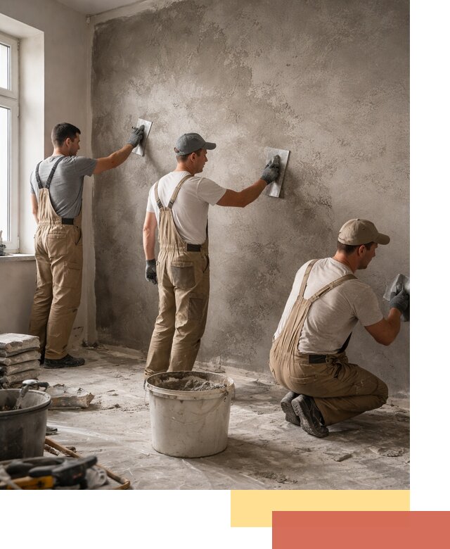 Декоративная штукатурка под бетон в Дедовске для стен и потолков
