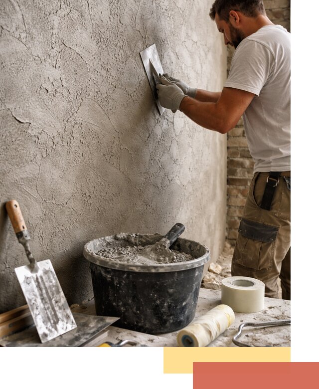 Декоративная штукатурка лофт в Дедовске — отделка стен и потолков