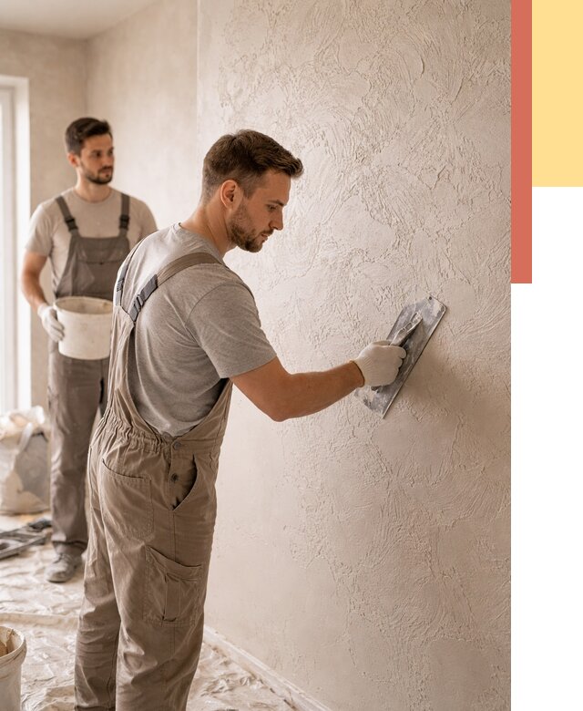 Фактурная штукатурка стен в Дедовске от 4618 руб./м² — заказать под ключ | ОТДЕЛОЧНИК-Ддв