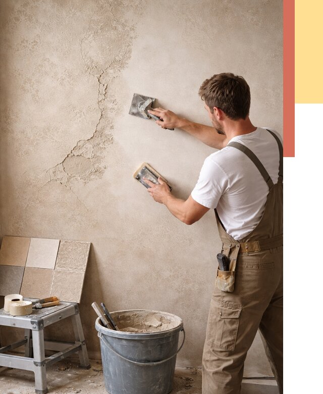 Ремонт декоративной штукатурки в Дедовске от 4948 руб. под ключ | ОТДЕЛОЧНИК-Ддв