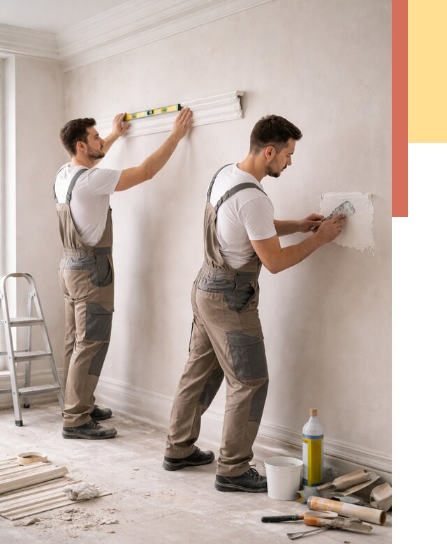 Монтаж лепнины на стены в Дедовске от 4948 руб. — недорого, быстро | ОТДЕЛОЧНИК-Ддв