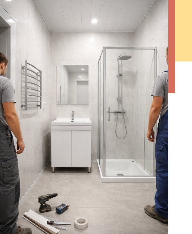 Отделка ванной комнаты панелями ПВХ в Дедовске от 4948 руб. за м2 | ОТДЕЛОЧНИК-Ддв