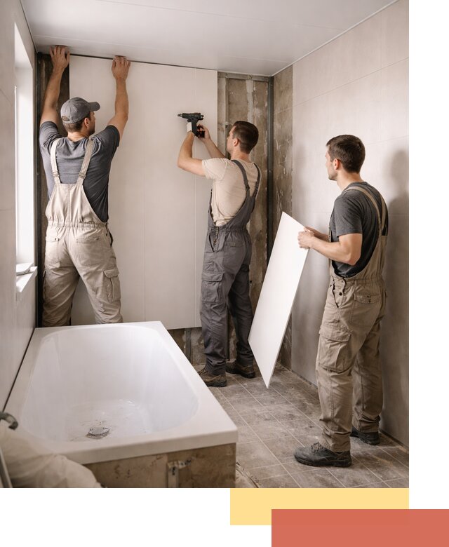 Отделка ванной панели ПВХ профессионально в Дедовске