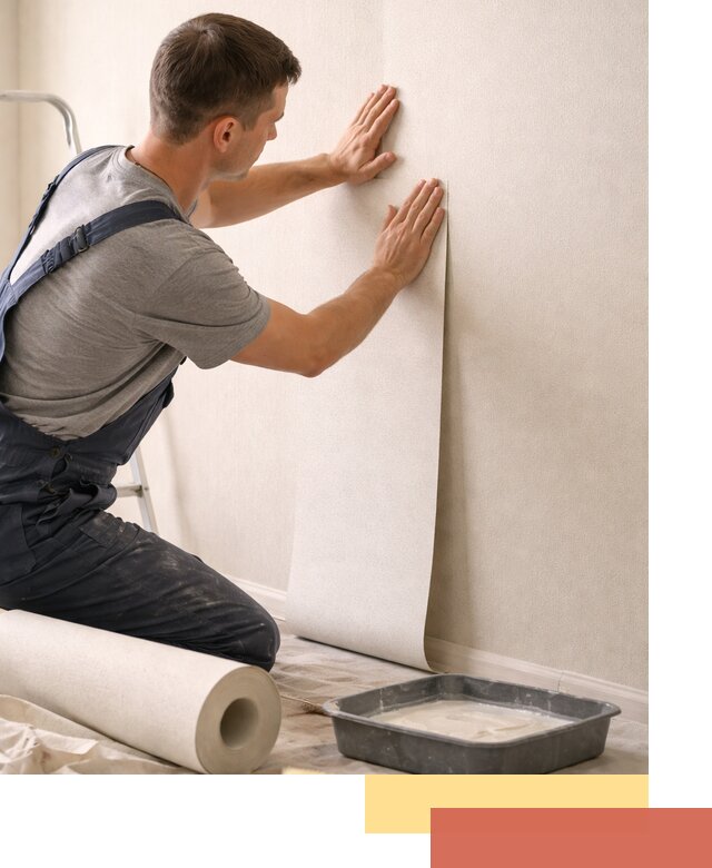 Поклейка флизелиновых обоев в Дедовске качественно и быстро