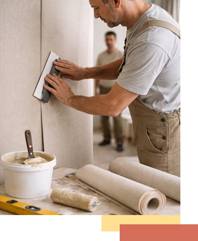 Поклейка текстильных обоев в Дедовске профессионально и аккуратно