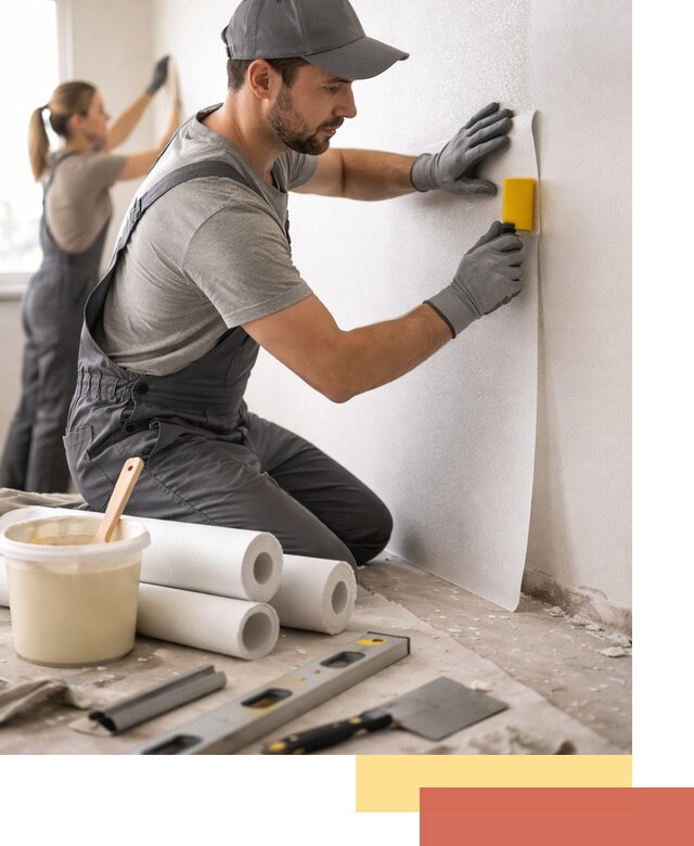 Поклейка стеклообоев профессионально в Дедовске