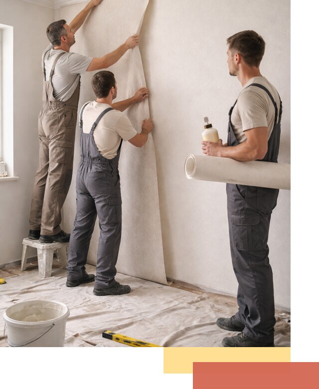 Оклейка стен обоями в Дедовске — качественно и профессионально