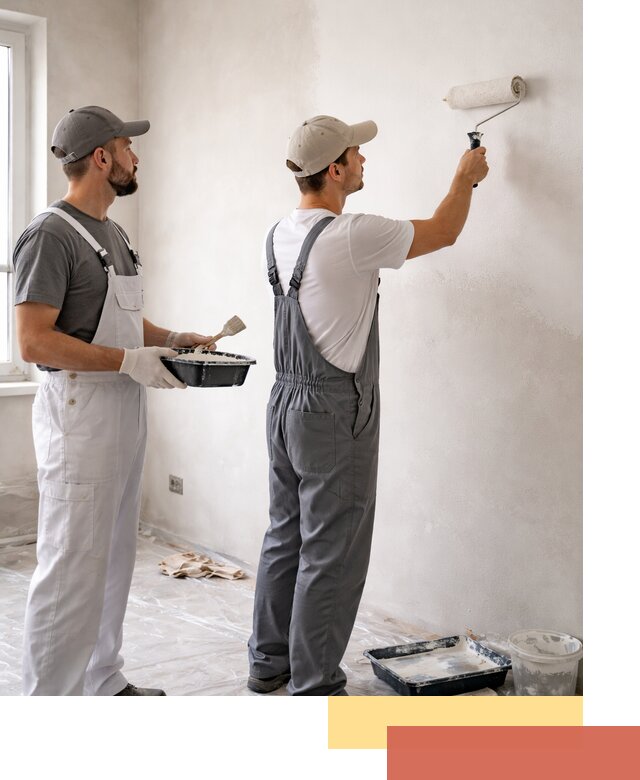 Покраска стен водоэмульсионной краской в Дедовске