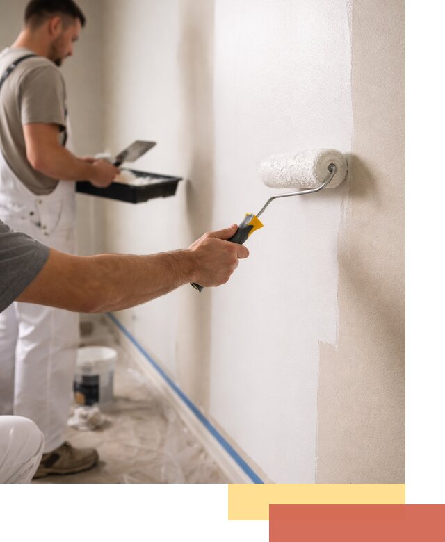 Покраска стен акриловой краской профессионально в Дедовске