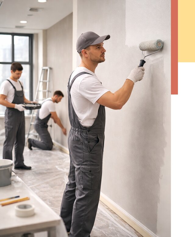 Покраска стен в офисе в Дедовске от 9346 руб. — быстро и недорого | ОТДЕЛОЧНИК-Ддв