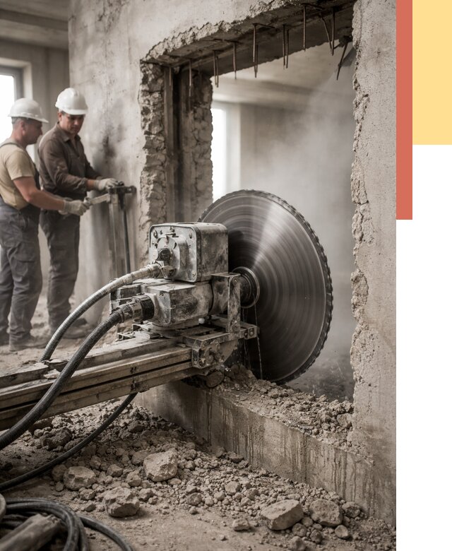 Алмазная резка проемов в Дедовске от 4948 руб. быстро и недорого | ОТДЕЛОЧНИК-Ддв