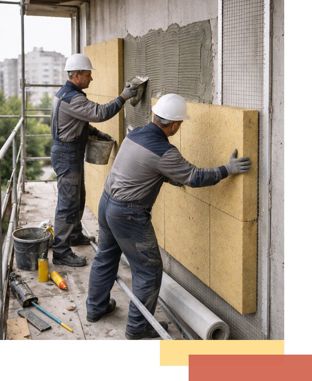 Утепление стен зданий и домов в Дедовске качественно и надежно