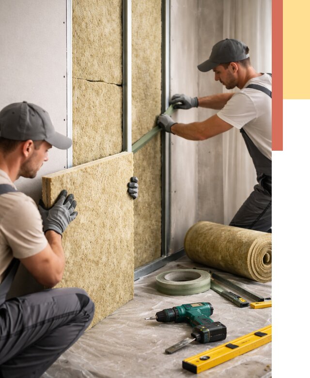 Шумоизоляция стен в Дедовске под ключ от 2034 руб. | ОТДЕЛОЧНИК-Ддв