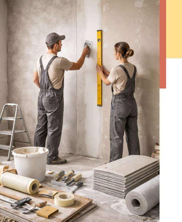 Отделка стен в Дедовске от 1649 руб/м² — недорого, быстро, под ключ | ОТДЕЛОЧНИК-Ддв