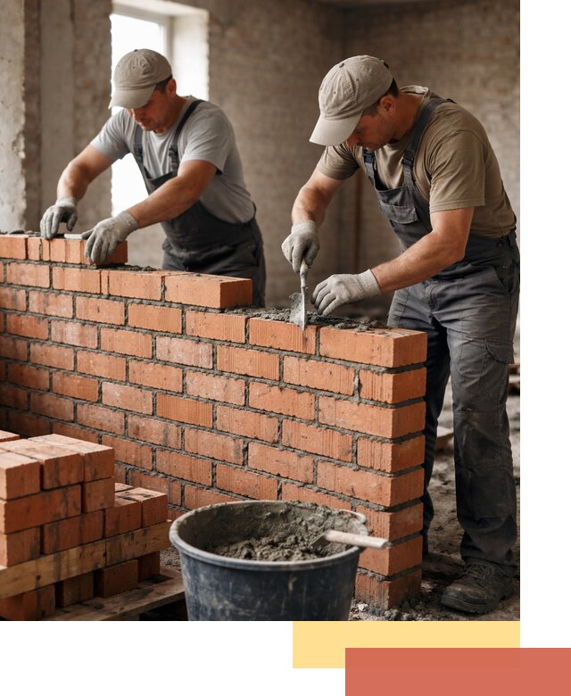 Кладка кирпичных перегородок под ключ в Дедовске