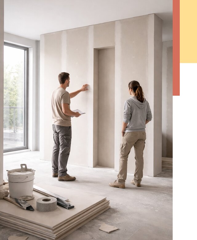 Зонирующая перегородка из гипсокартона в Дедовске от 3079 руб. под ключ | ОТДЕЛОЧНИК-Ддв