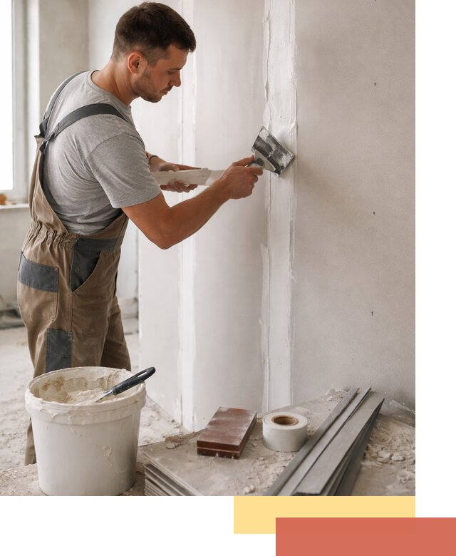 Шпаклевка перегородок из гипсокартона в Дедовске качественно и быстро