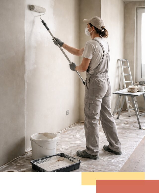 Покраска перегородок из гипсокартона в Дедовске качественно и недорого