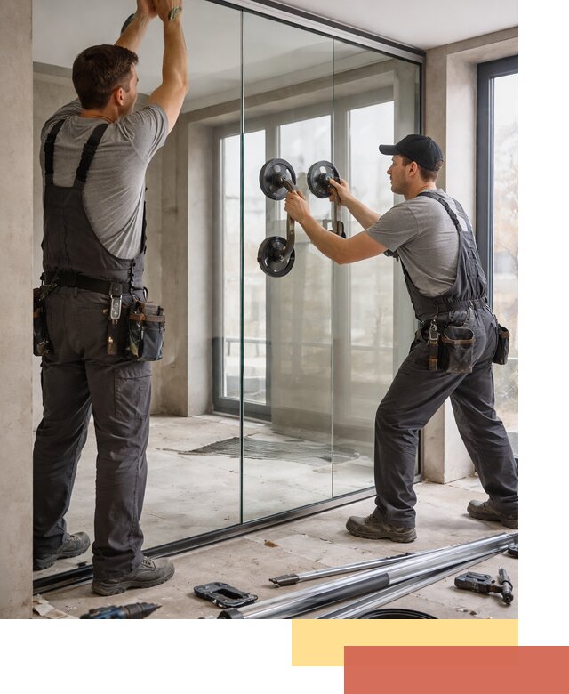 Цельностеклянные перегородки под ключ в Дедовске