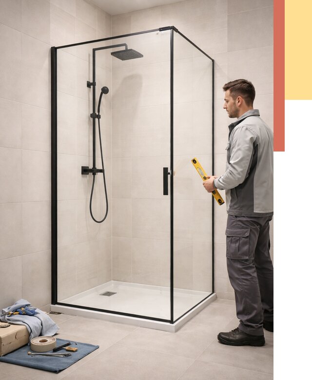 Стеклянные перегородки для душа в Дедовске от 13744 руб. | Монтаж под ключ — ОТДЕЛОЧНИК-Ддв