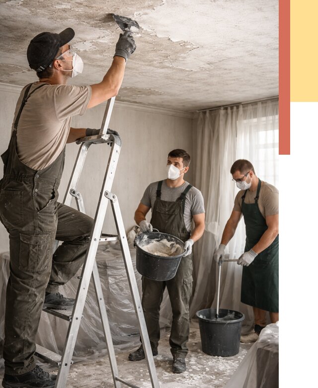 Удаление побелки с потолка в Дедовске от 2749 руб. быстро и недорого | ОТДЕЛОЧНИК-Ддв