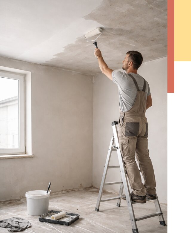 Грунтовка потолка в Дедовске от 2749 руб. — быстро и недорого | ОТДЕЛОЧНИК-Ддв