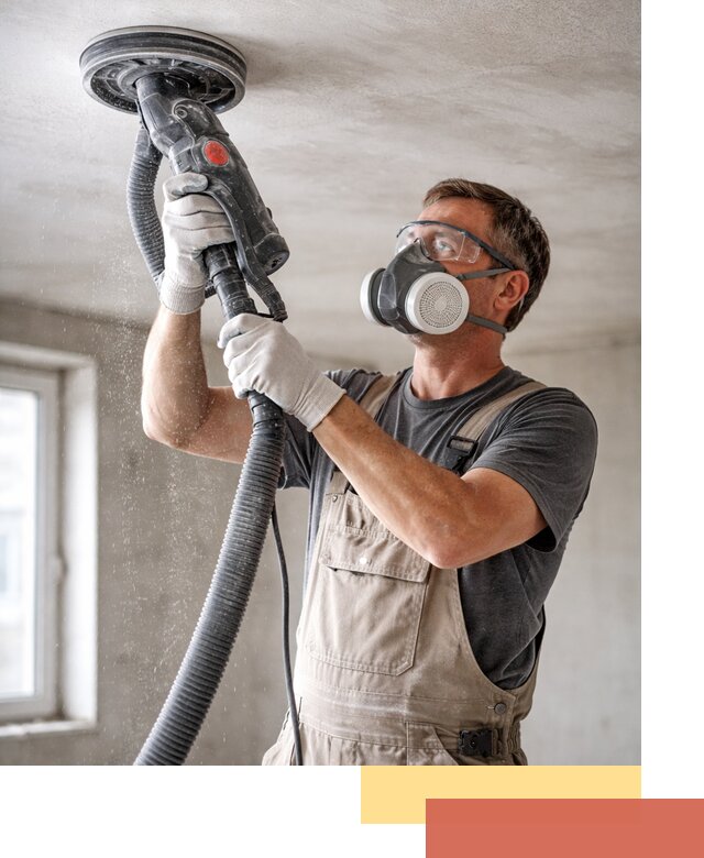 Шлифовка потолка в Дедовске — качественная подготовка под отделку