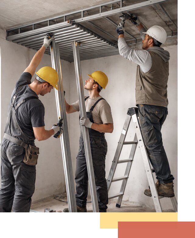 Монтаж реечного потолка под ключ в Дедовске