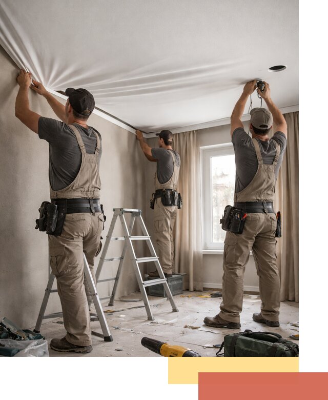 Монтаж матового натяжного потолка в Дедовске качественно и быстро