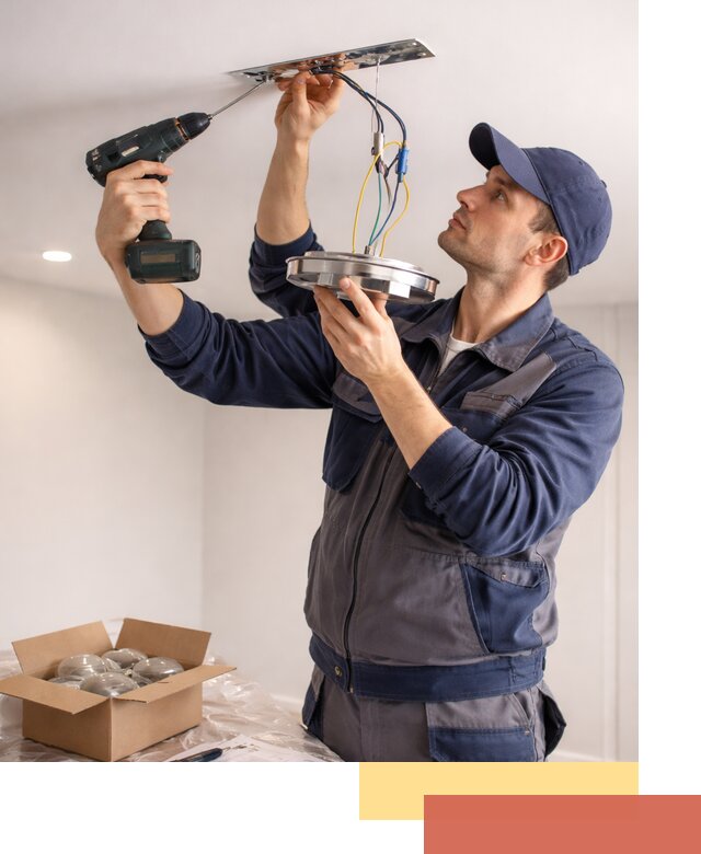 Установка люстры в натяжной потолок в Дедовске