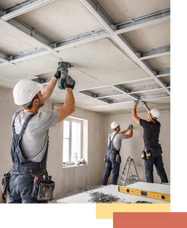 Кессонный потолок из гипсокартона под ключ в Дедовске