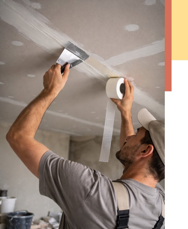 Обработка швов потолка ГКЛ в Дедовске от 8246 руб. под ключ | ОТДЕЛОЧНИК-Ддв