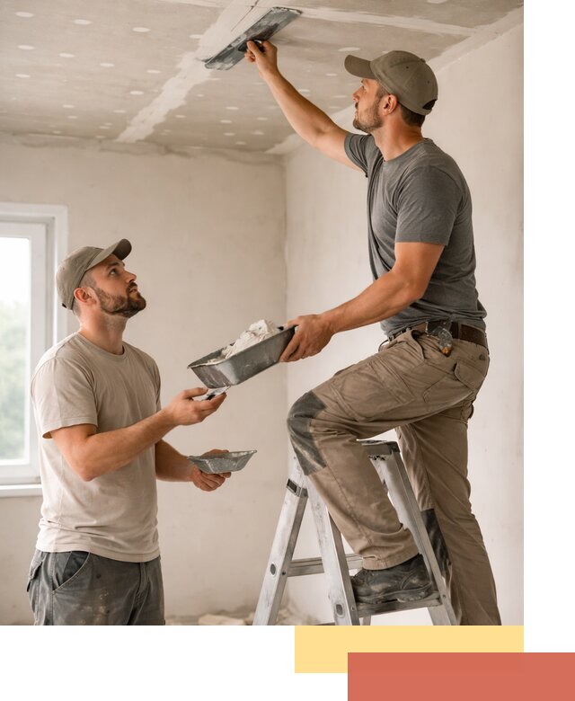 Шпаклевка потолка из гипсокартона в Дедовске качественно и быстро