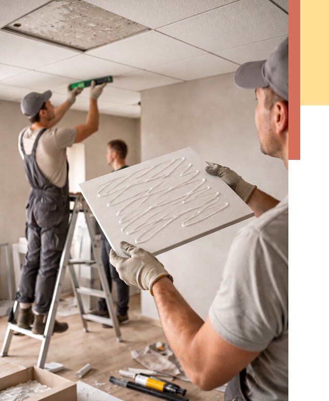 Монтаж потолочной плитки в Дедовске от 4948 руб. — быстро и недорого | ОТДЕЛОЧНИК-Ддв