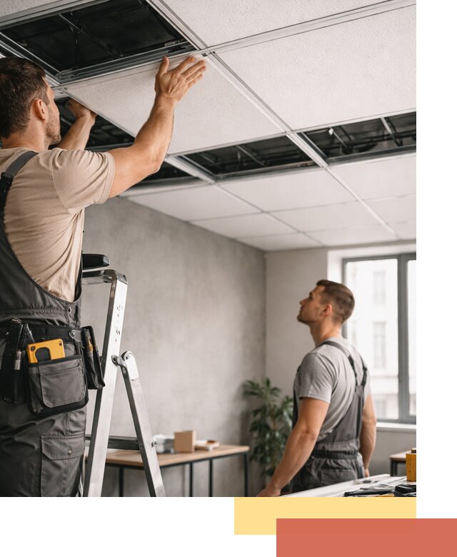 Монтаж потолочной плитки в Дедовске качественно и в срок