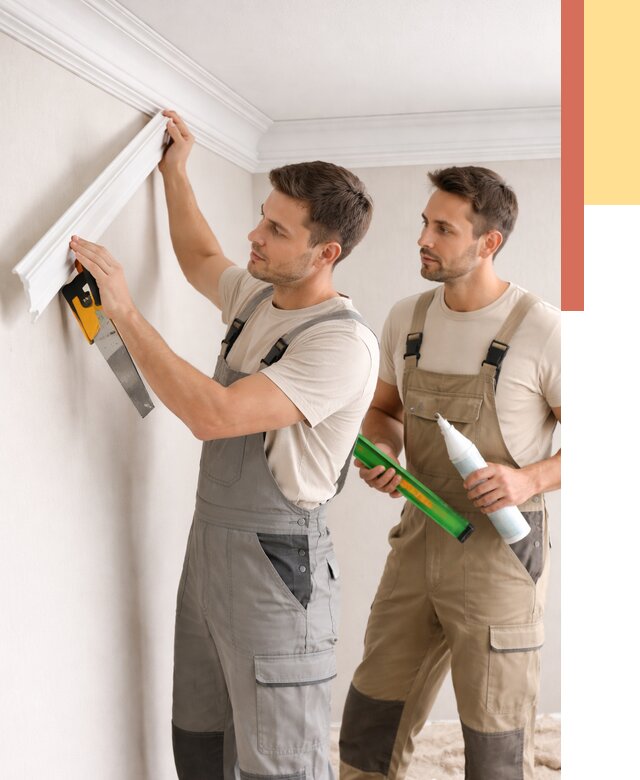 Монтаж потолочного плинтуса в Дедовске от 2529 руб. — быстро и недорого | ОТДЕЛОЧНИК-Ддв