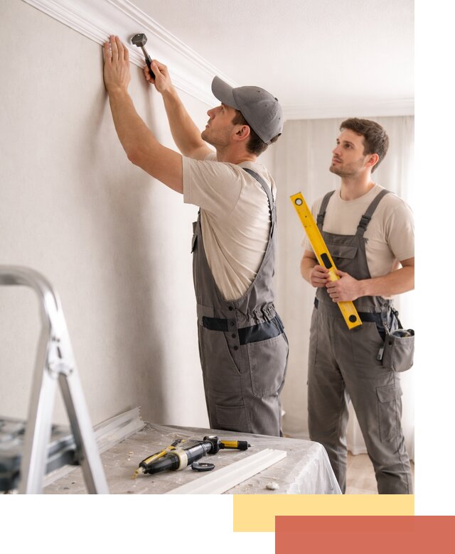 Монтаж потолочного плинтуса в Дедовске качественно и быстро
