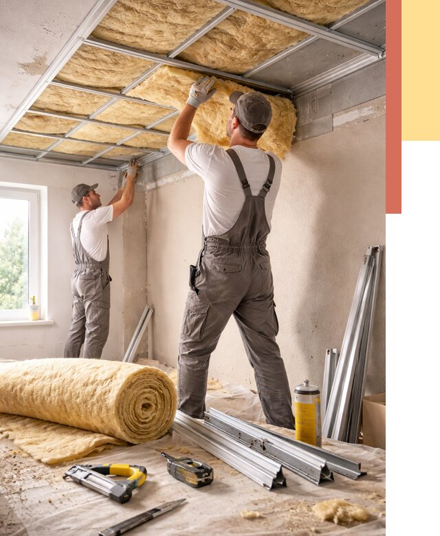 Утепление потолка в Дедовске от 7916 руб/м2 — недорого, быстро, под ключ | ОТДЕЛОЧНИК-Ддв